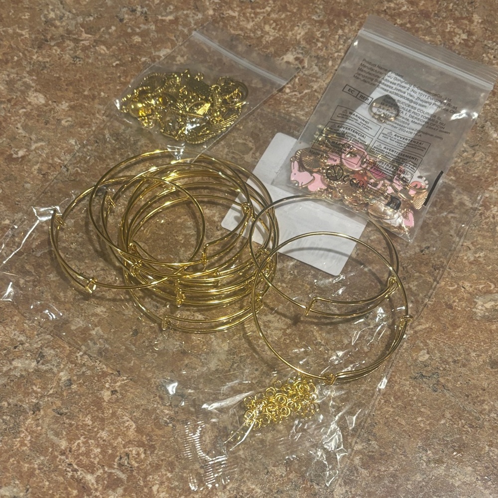 Elegant Gold Bracelet Set